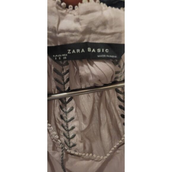 Zara Boho Bohemian Women's Top Sz Small - Picture 3 of 3